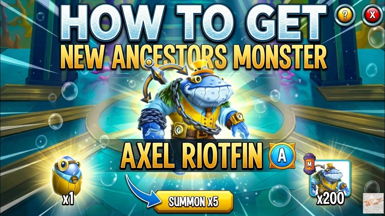 Monster Legends - How To Get New Ancestors Monster Axel  Riotfin