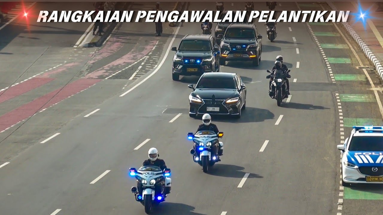 WOW😱KERENNYA PENGAWALAN VIP PADA PELANTIKAN PRESIDEN PRABOWO‼️😍
