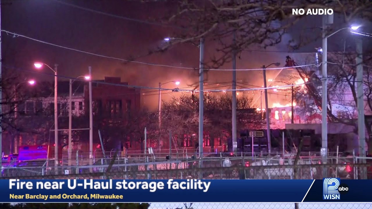 Fire near U-Haul storage facility