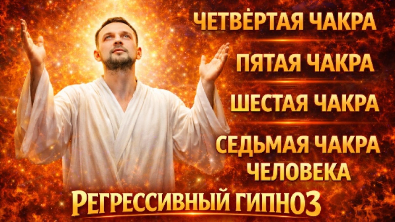 Чакры Человека | 4, 5, 6 и 7 Чакры | Регрессивный Гипноз