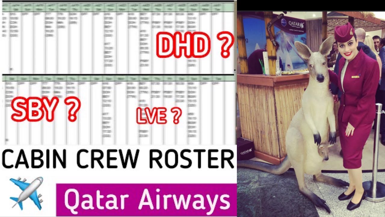 QATAR AIRWAYS CABIN CREW ROSTER |CABIN CREW SCHEDULE| HOW CABIN CREW BID FOR FLIGHTS AND LEAVES