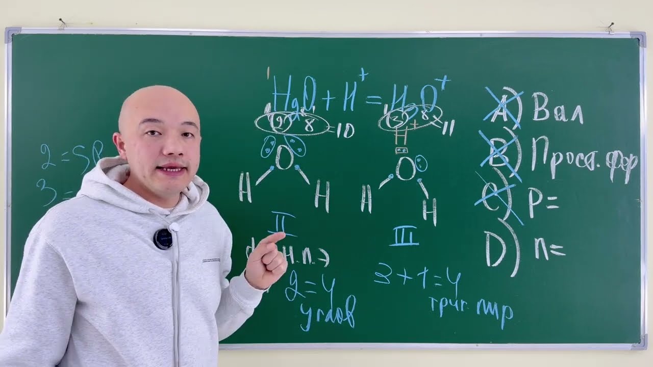 Какая из приведенных характеристик не меняется в следующем процессе: Н2O + Н+ → Н3О+?