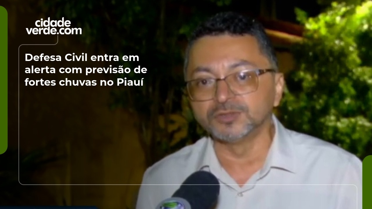 Defesa Civil entra em alerta com previsão de fortes chuvas no Piauí