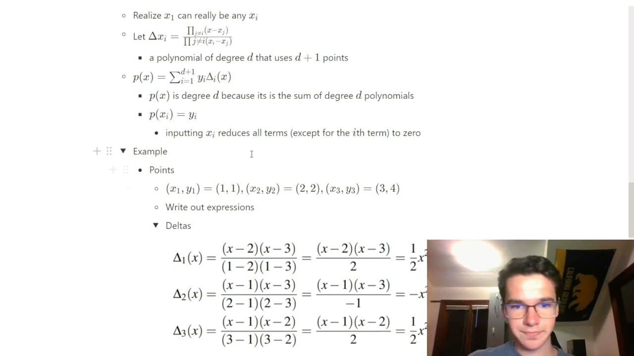 Note 8 - Polynomials - CS70 - Student Walkthrough