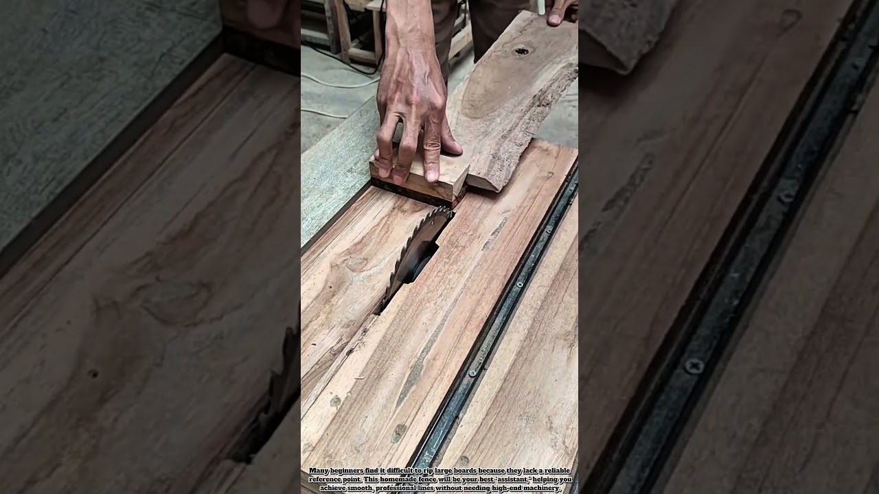 How to Build a Simple Table Saw Fence &ndash; Achieve Straight and Safe Cuts #Tools #Construction #Wood