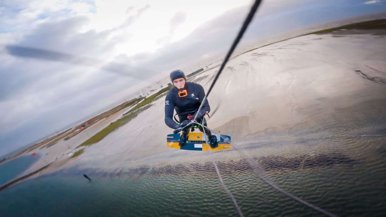BIG AIR Kitesurfing in the POND | First Session of the Year in Büsum
