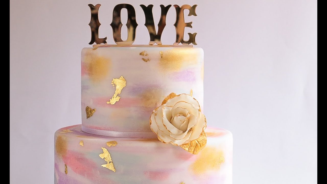Watercolour Cake Tutotial- Rosie's Dessert Spot