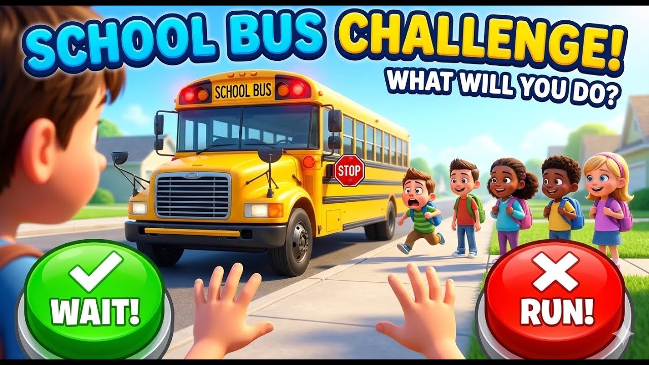 STOP or GO 🚦 The Good Choice Challenge 🚌 School Bus Edition