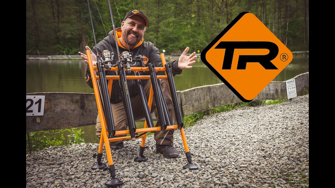 Iron Trout Rod Relaxer 8 | Stabiler Rutenst&auml;nder f&uuml;r acht Ruten | Sicherer Stand am Forellenteich