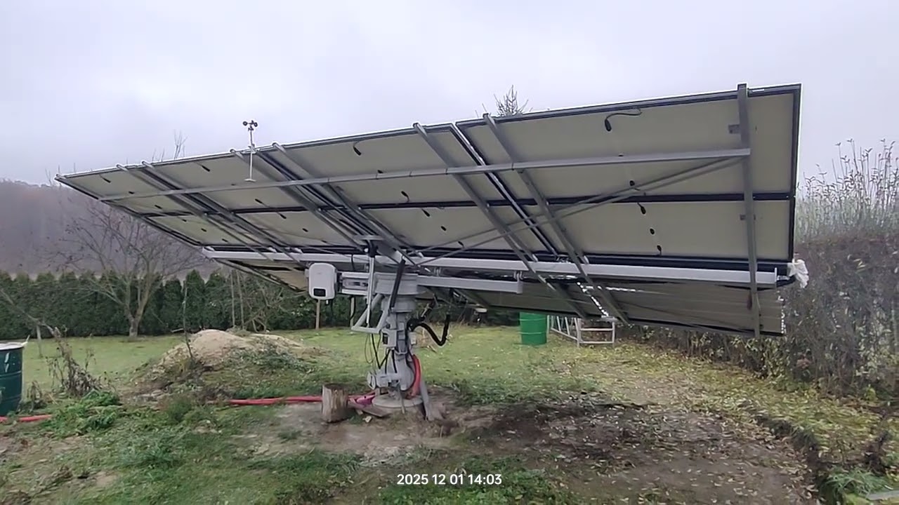 Tracker HP 10.5kwp i PV 3.32kwp produkcja w listopadzie 