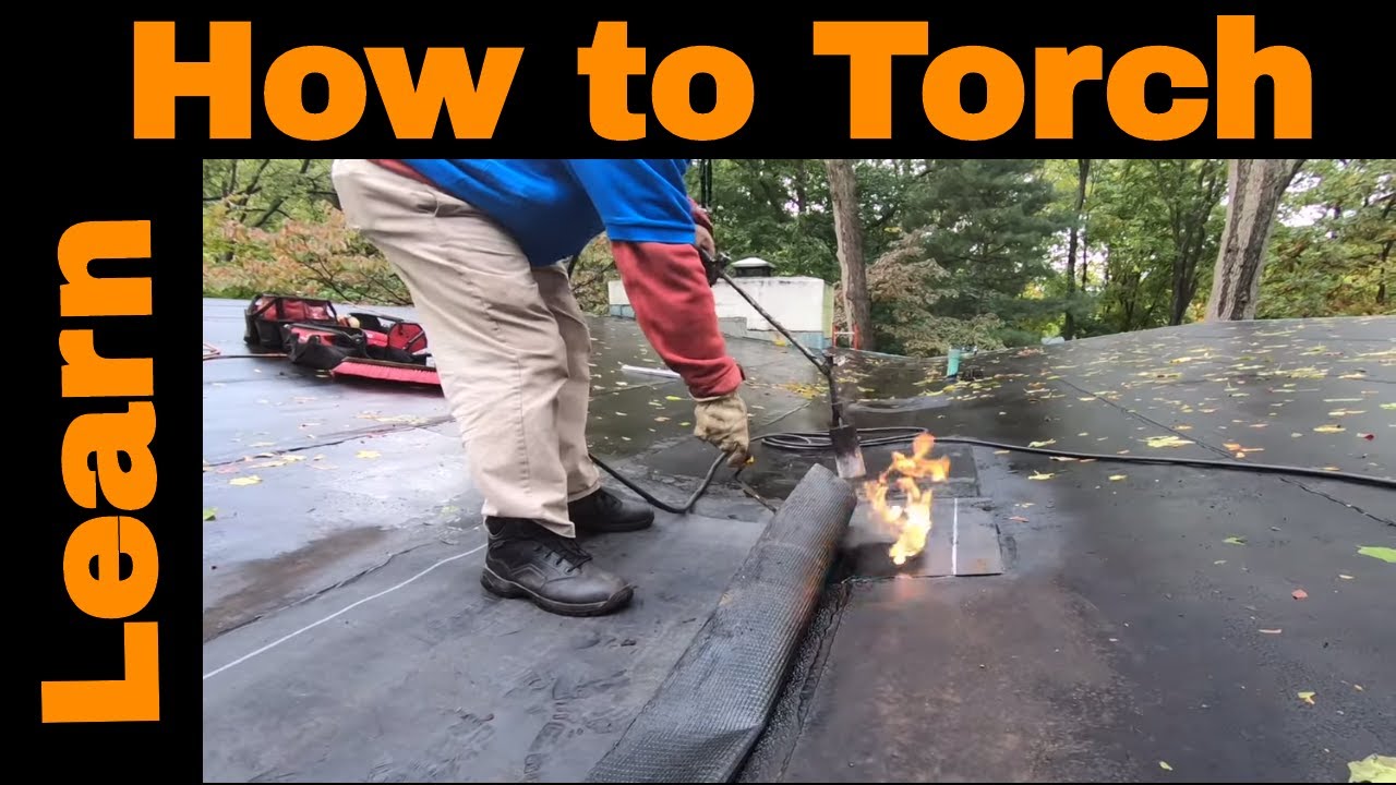 Learning how to use a torch for the first time - Modified Bitumen Torch Down Rubber