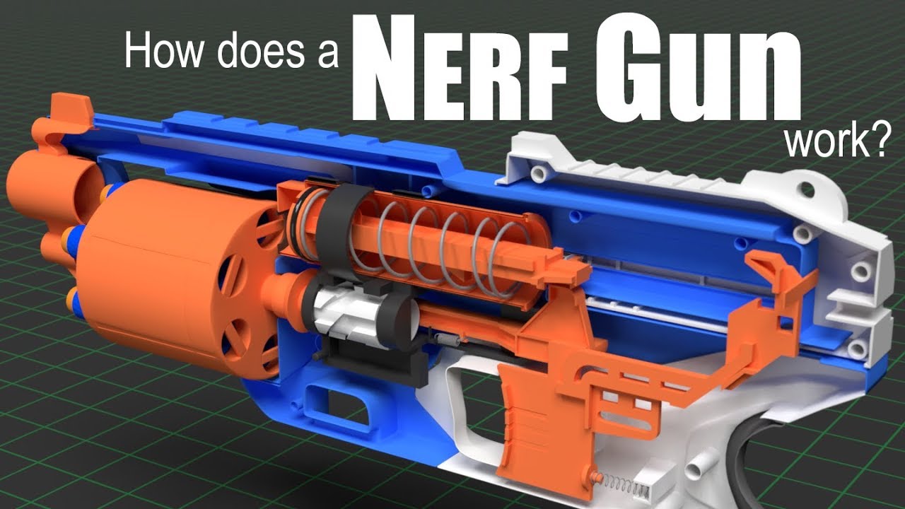 Как работает пистолет Nerf?