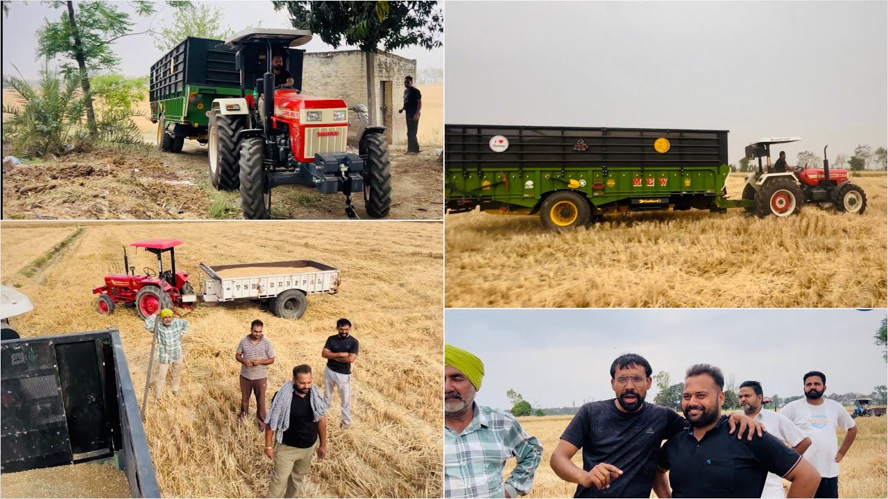 21 Futte Trale Te 855 Da Zor • 8 ਕਿੱਲੇਆ ਦੀ ਕਣਕ ਪਾ ਕੇ ਦੇਖੋ ਕਿਵੇ ਨਿਕਲੀ ਟਰਾਲੀ • Punjabi Farmer