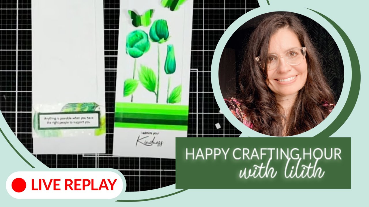 1 Hour of Playing with the Flowery Field Embossing Folder with Lilith (Live Replay)