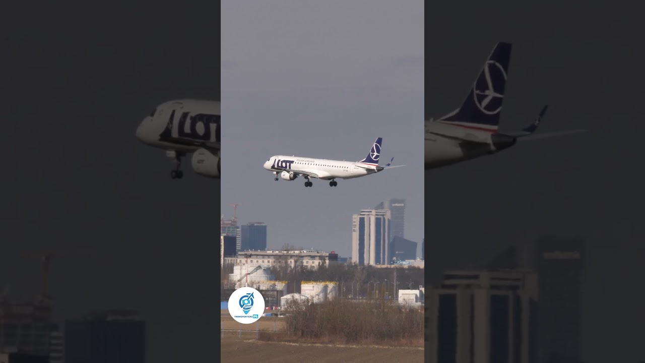 Embraer E190 Lądowanie &ndash; LOT SP-LMD Rzadki E-Jet | EPWA ✈️