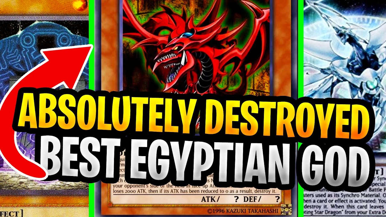 INSANE Egyptian GOD Deck Destroyed Meta Dragon Link Player! With Best Egyptian God Discussion
