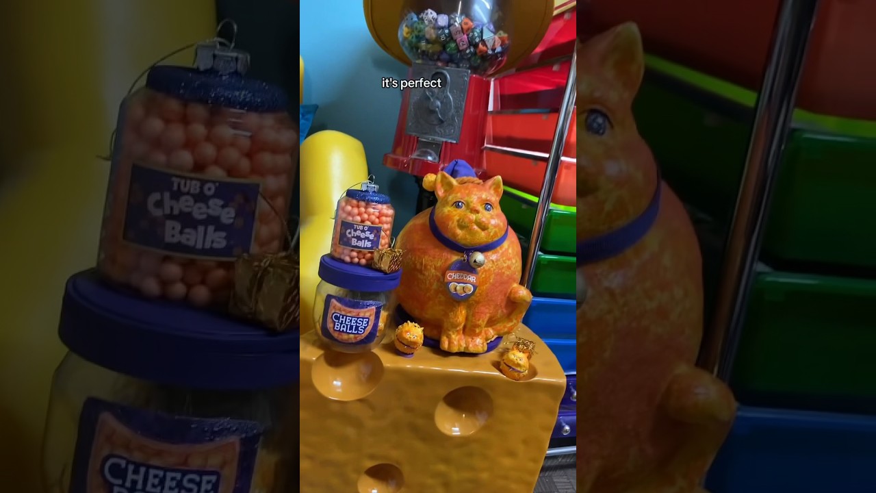 Making a cheese ball HAT for our cheese ball cat! #cheeseballs #cats #utz