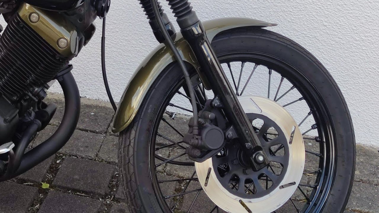 Neue Bremsbeläge für die Yamaha Virago 535 so wird's gemacht !!!