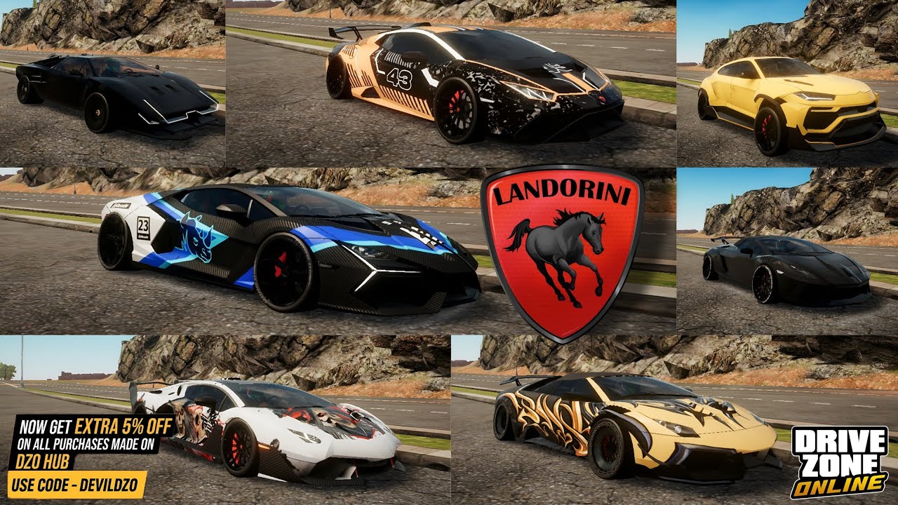 Drive Zone Online: All Landorini Cars | PP900 | Rank Races Only Max No CP !! @DriveZoneOnline 