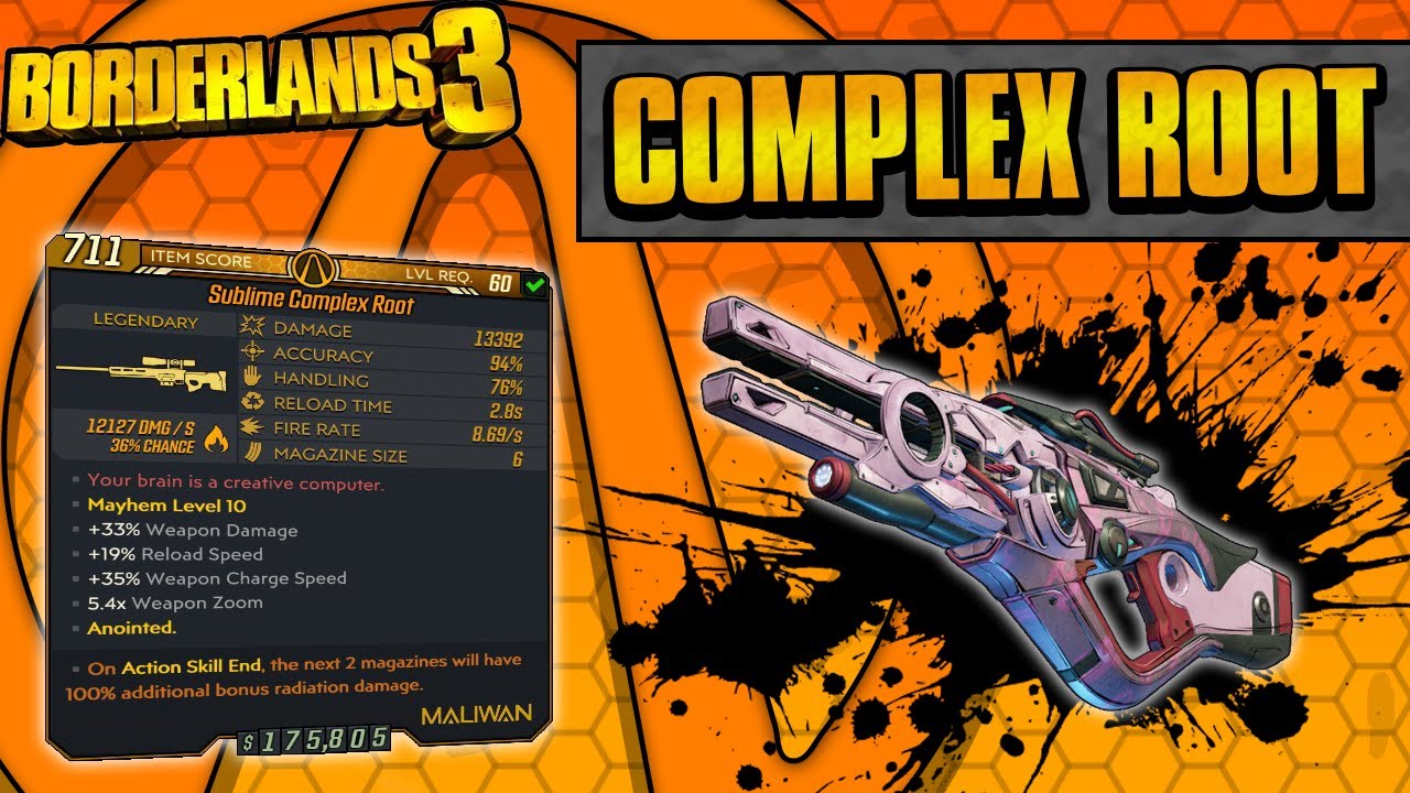 Borderlands 3 | Complex Root Legendary Weapon Guide (Insane Splash Rooting Bullets!)