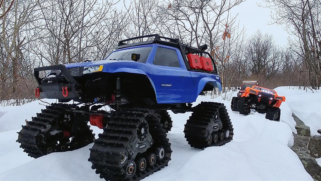 TRX4s in the snow
