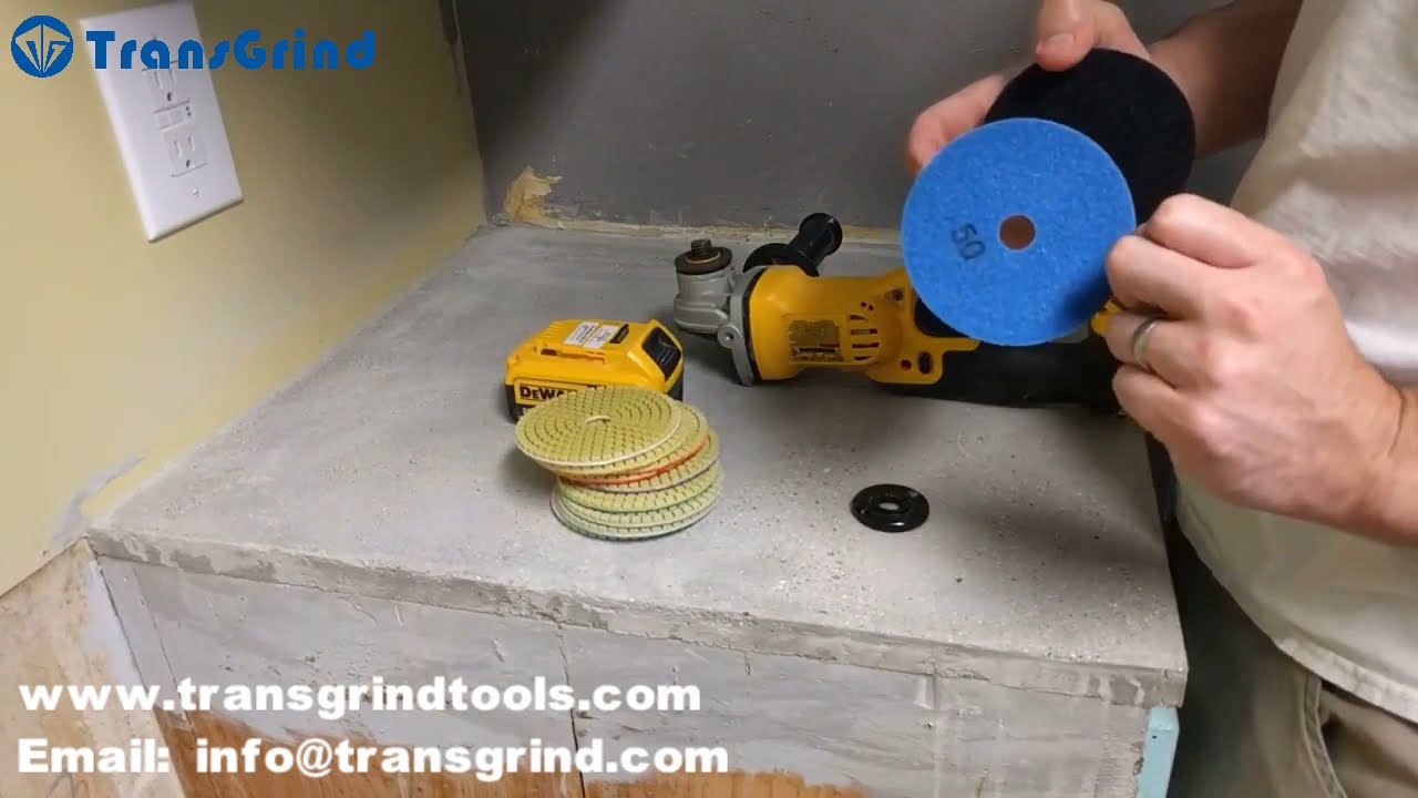 How to polish concrete countertop
