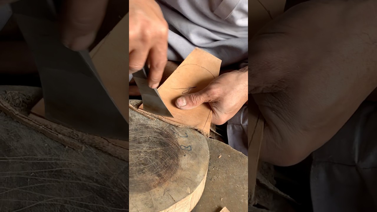 Premium Leather Manufacturing ASMR | Satisfying Factory Sounds #shorts