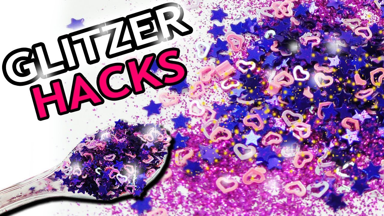 6 Glitzer DIY & Hacks | Die Besten Bastel Ideen mit Glitzer für Kids | Deko & Geschenke | DIY Ideen