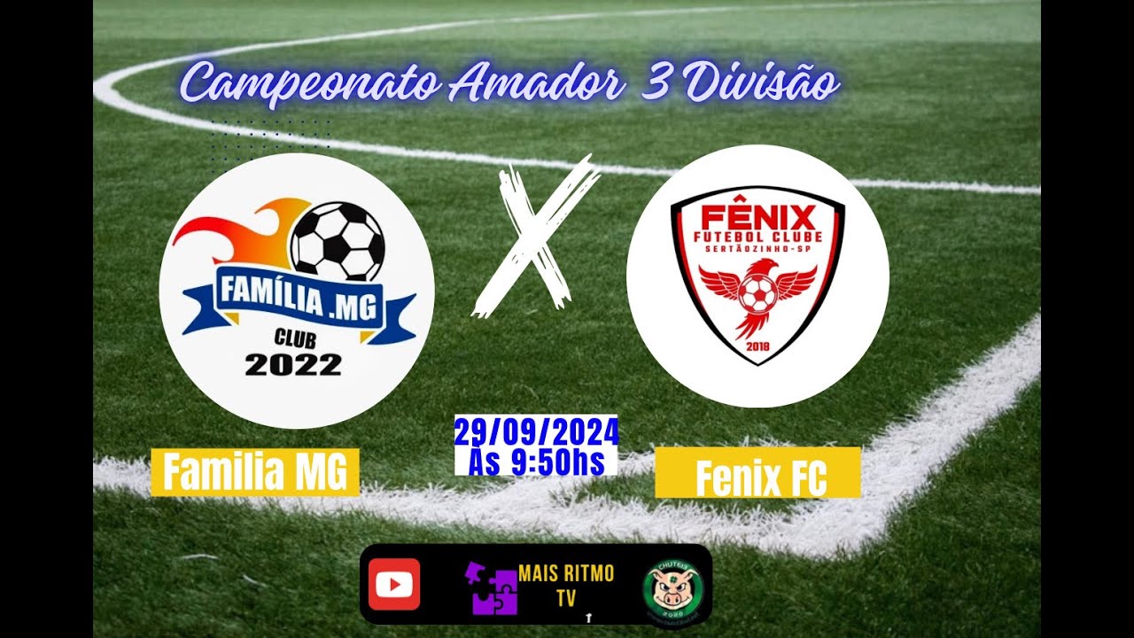 Transmissão jogo Família MG X Fênix FC - direto do Estádio Arnaldo Bonini