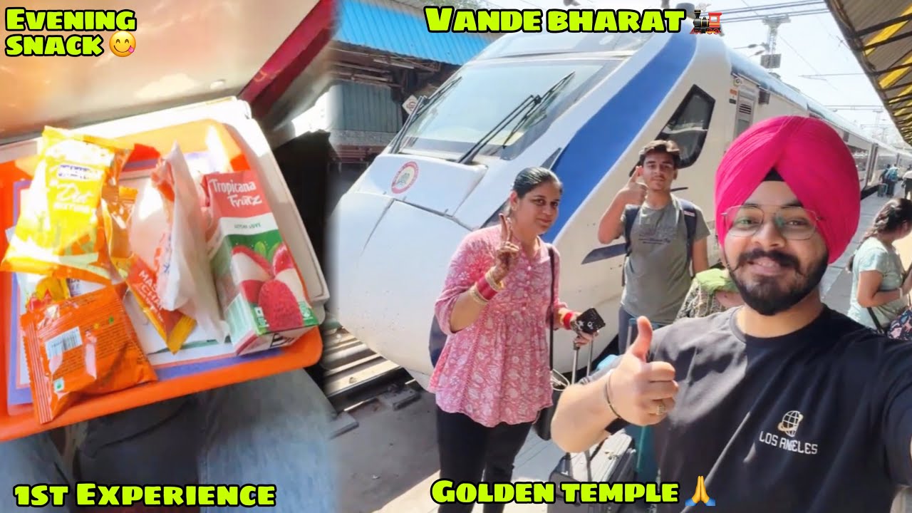 Naye Safar Ki Shuruat😍Delhi Se Amritsar Vande Bharat🚂Me | My 1st Experience In Vande Bharat 😇| Ep:01