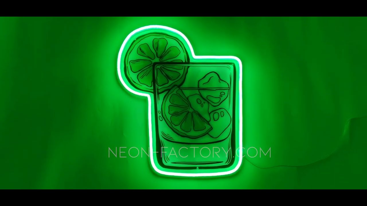 Gin and tonic neon led sign