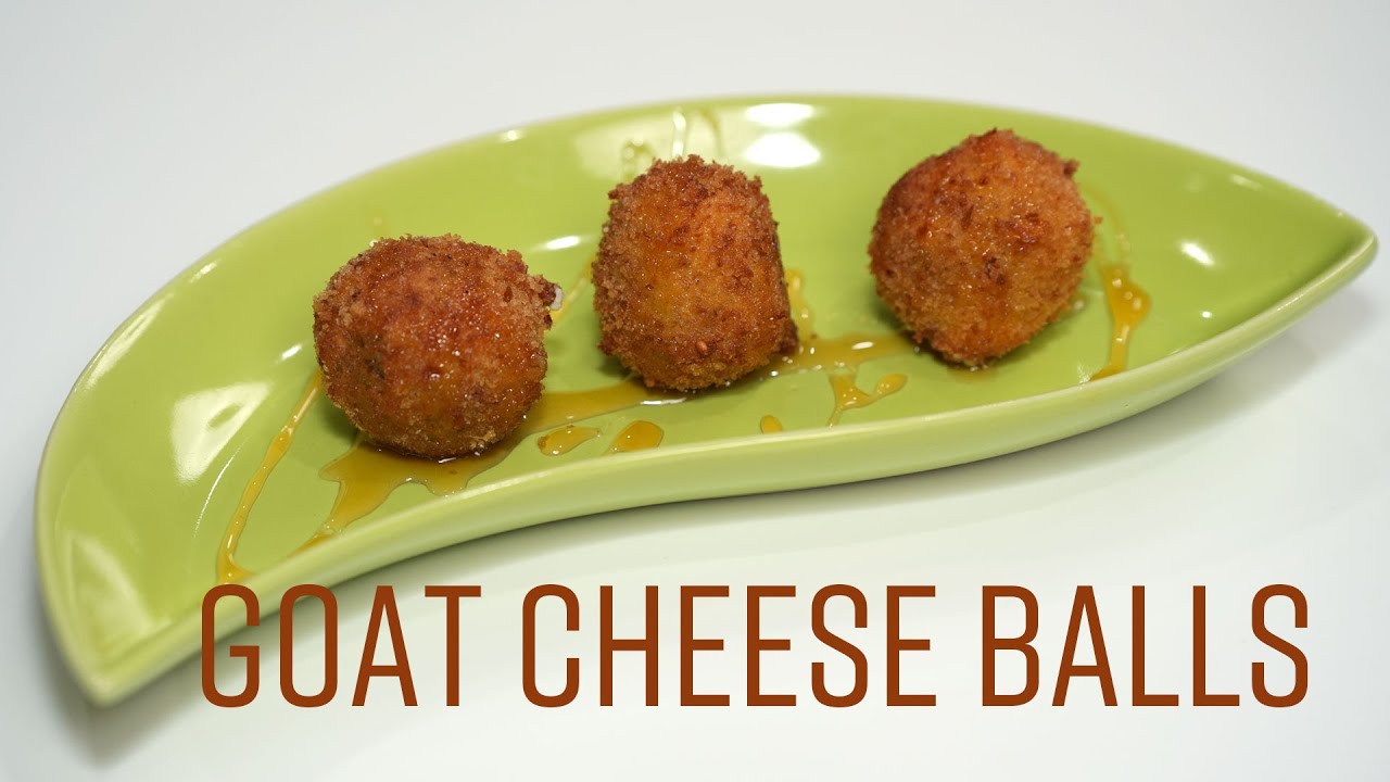Crispy Goat Cheese Balls Recipe | fried cheese balls | @whatscookinwithrochelle