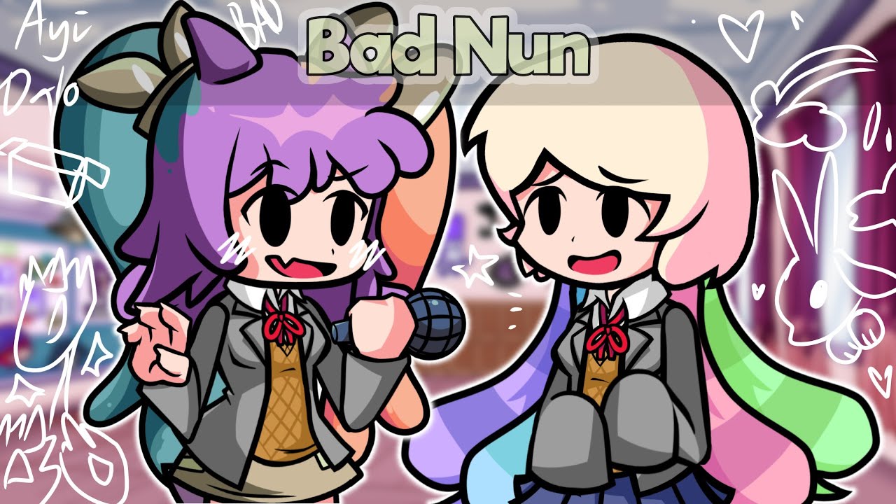 Bad Dragon - Bad Nun but Waryu and Creamy sings it (FNF DDTO COVER/SPRITES SHOWCASE)