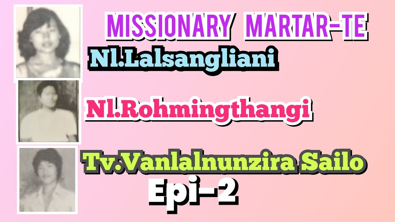 MIZO MISSIONARY MARTAR-TE||REV.C.CHAWNGLIANA