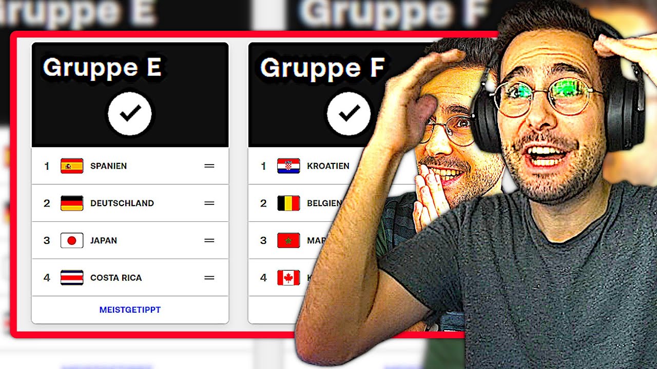 ICH REAGIERE AUF MEINE WM 2022 TIPPS !!! 🤦😂 WM 2022 Prognose Reaction
