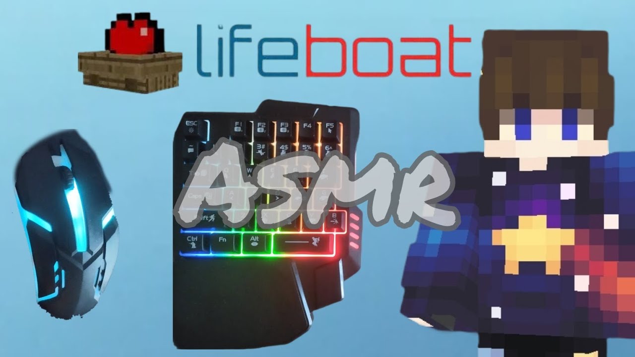 Bedwars lifeboat in Minecraft Asmr Gameplay (Sounds mouse and keyboard)