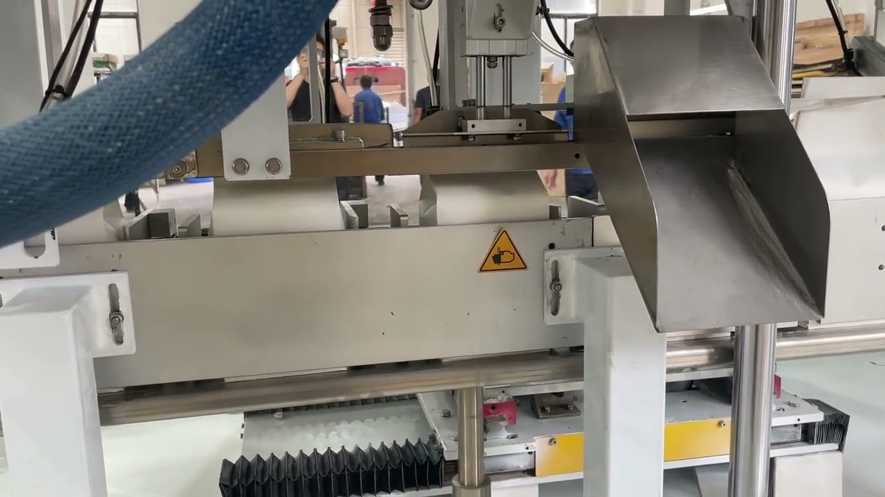 1kg  2kg Automatic Flour Paper bag Filling Glue Sealing Shrinking Machine