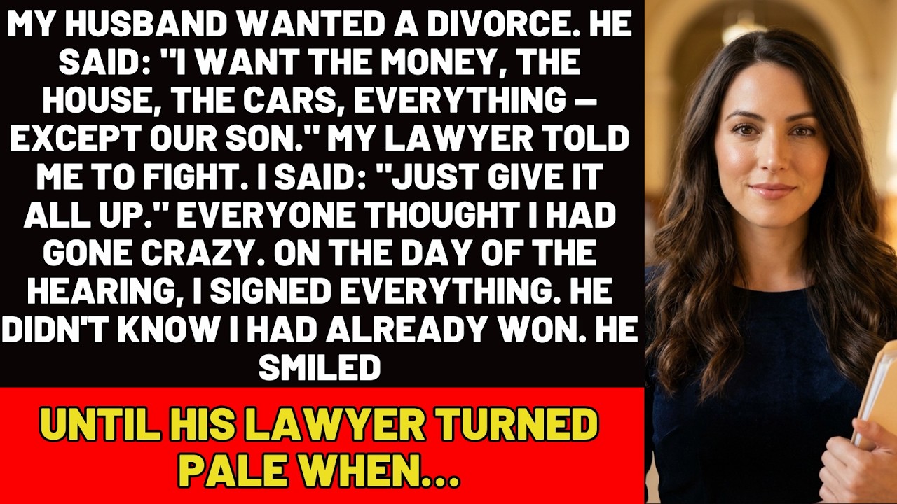 My Husband Wanted A DIVORCE &mdash; Except Our Son. I Signed EVERYTHING. He Didn't Know I'd Already&hellip;