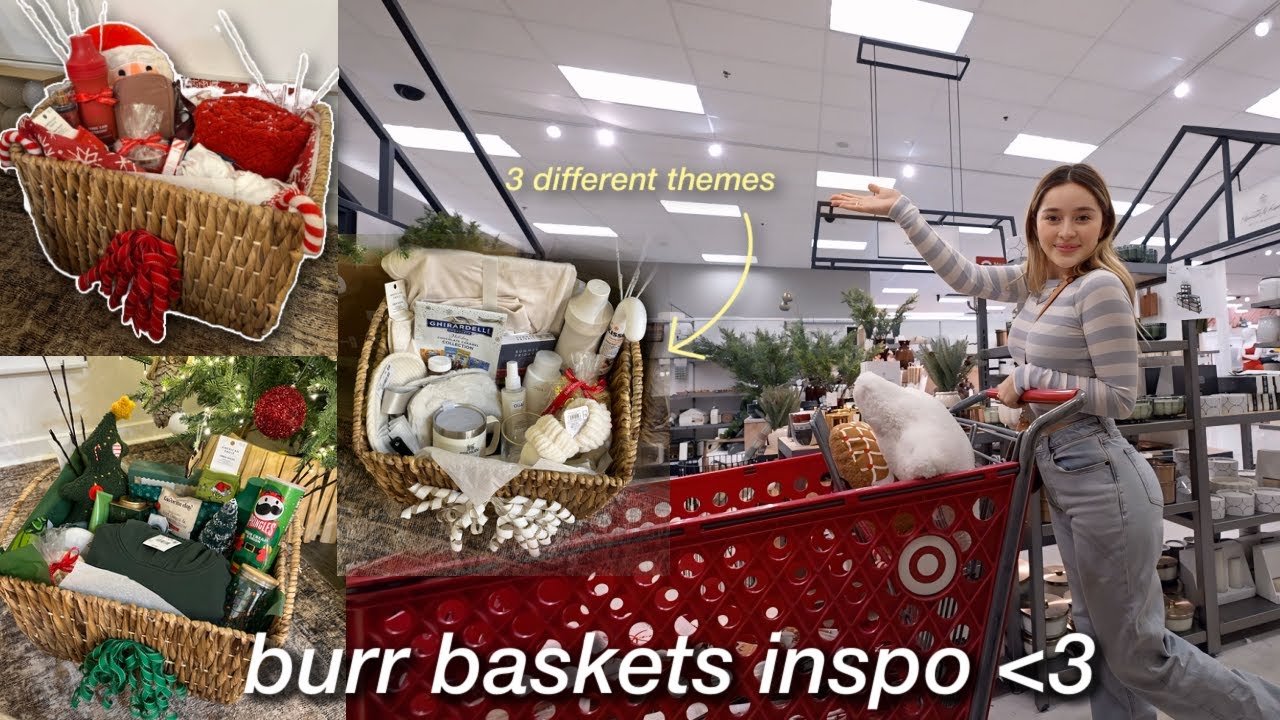making the *ultimate* BURR baskets for my friends 💌 | XMAS shopping + decorating