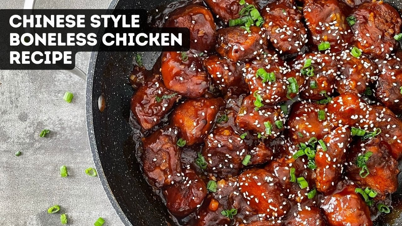 Chinese Style Boneless Chicken Recipe | Chinese Chicken Recipe | Juicy Chicken Recipe Chinese Style