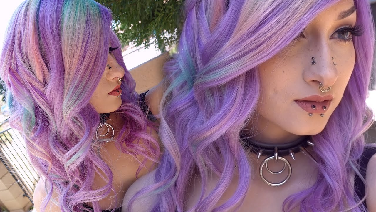 PASTEL RAINBOW & PURPLE HAIR!