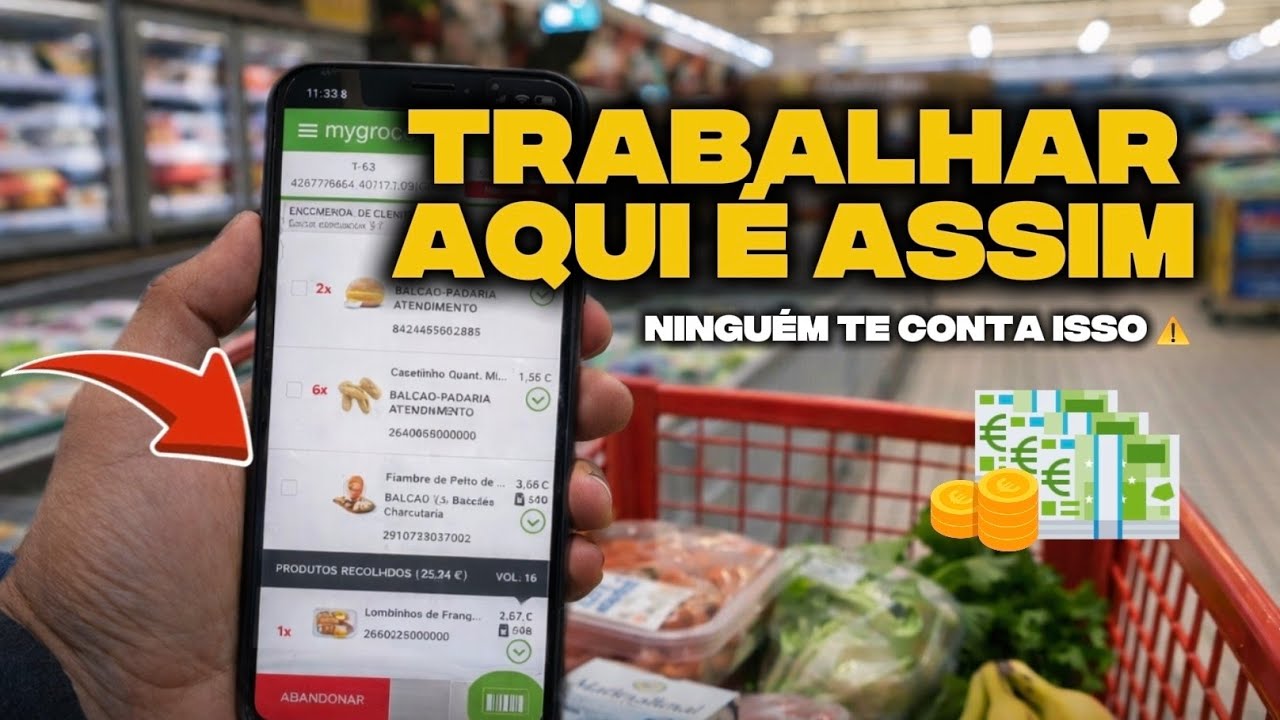 🇵🇹 COMO É TRABALHAR EM SUPERMERCADO EM PORTUGAL? | Minha rotina como Picker