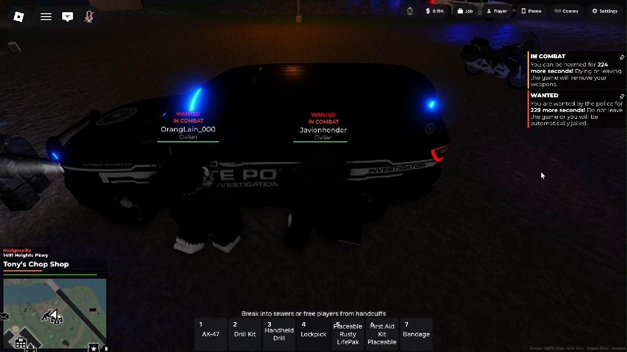 Roblox berkley county just chilling 1 crim