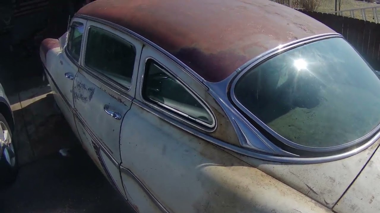 SOLD!  1954 Hudson Hornet For sale, barn find, Twin-H Power $2000