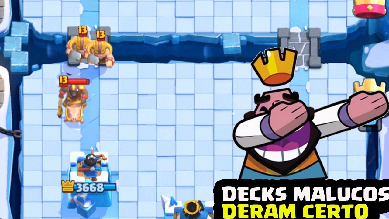 DECKS MALUCOS QUE DERAM CERTO NO CLASH ROYALE (OU NÃO) - MOMENTOS ENGRAÇADOS NO CLASH ROYALE