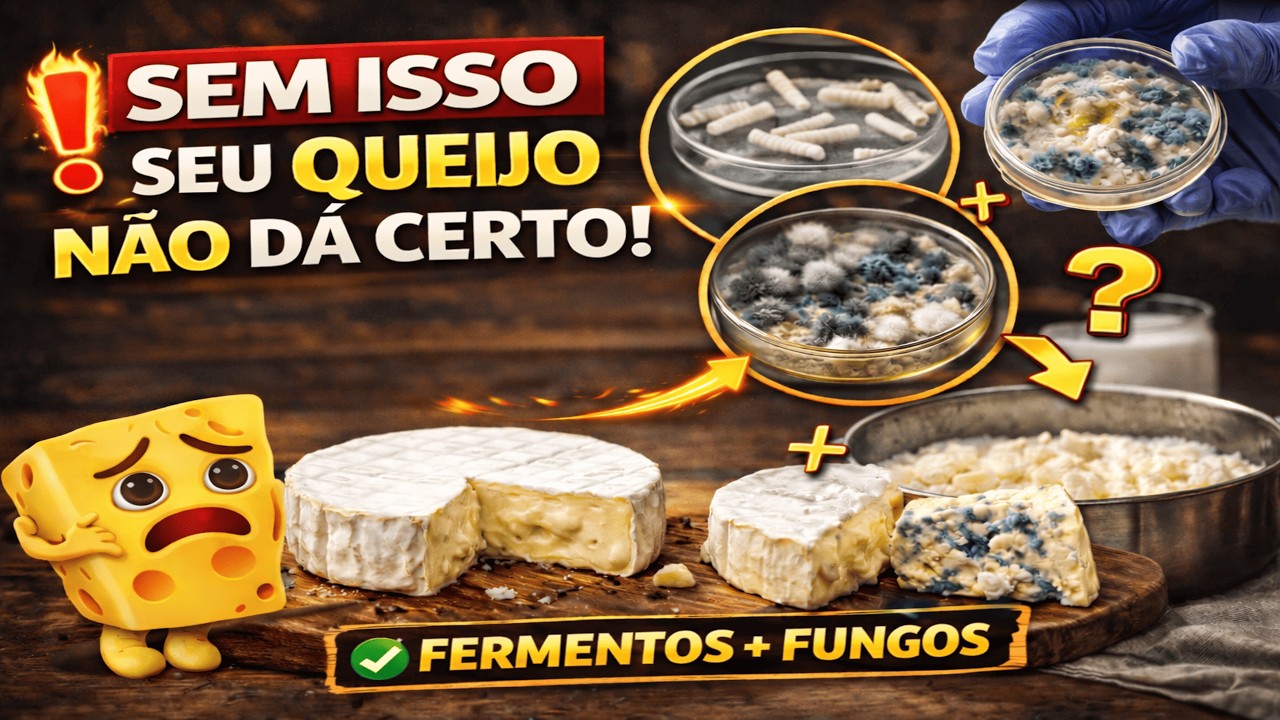 Sem Isso Seu Queijo Não Dá Certo! Entenda Fermentos e Fungos