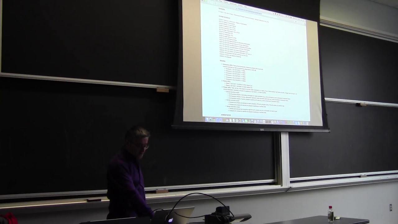 Lecture 1 | Syllabus + Introduction + Basics of Linear Algebra (Hopkins)