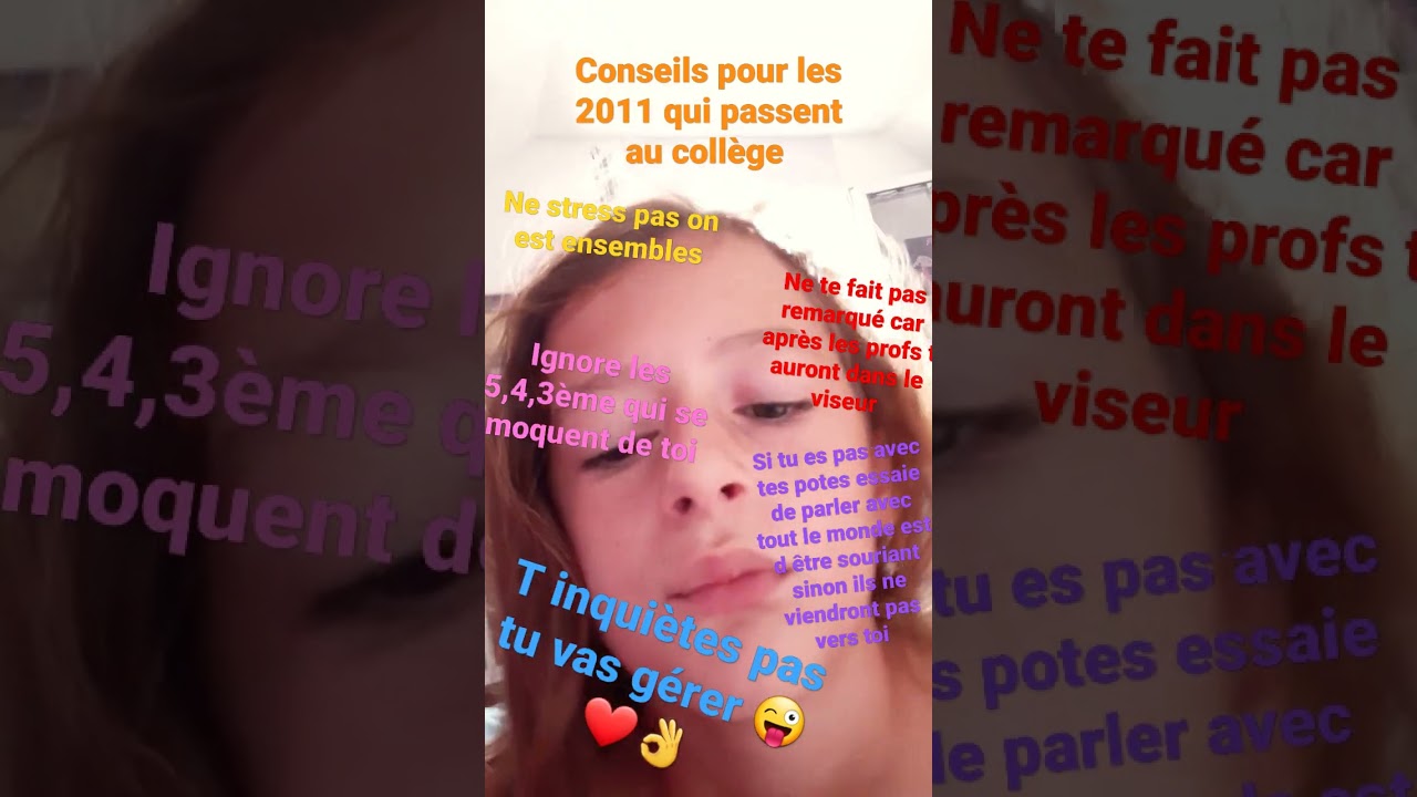 conseils pour la 6&egrave;me