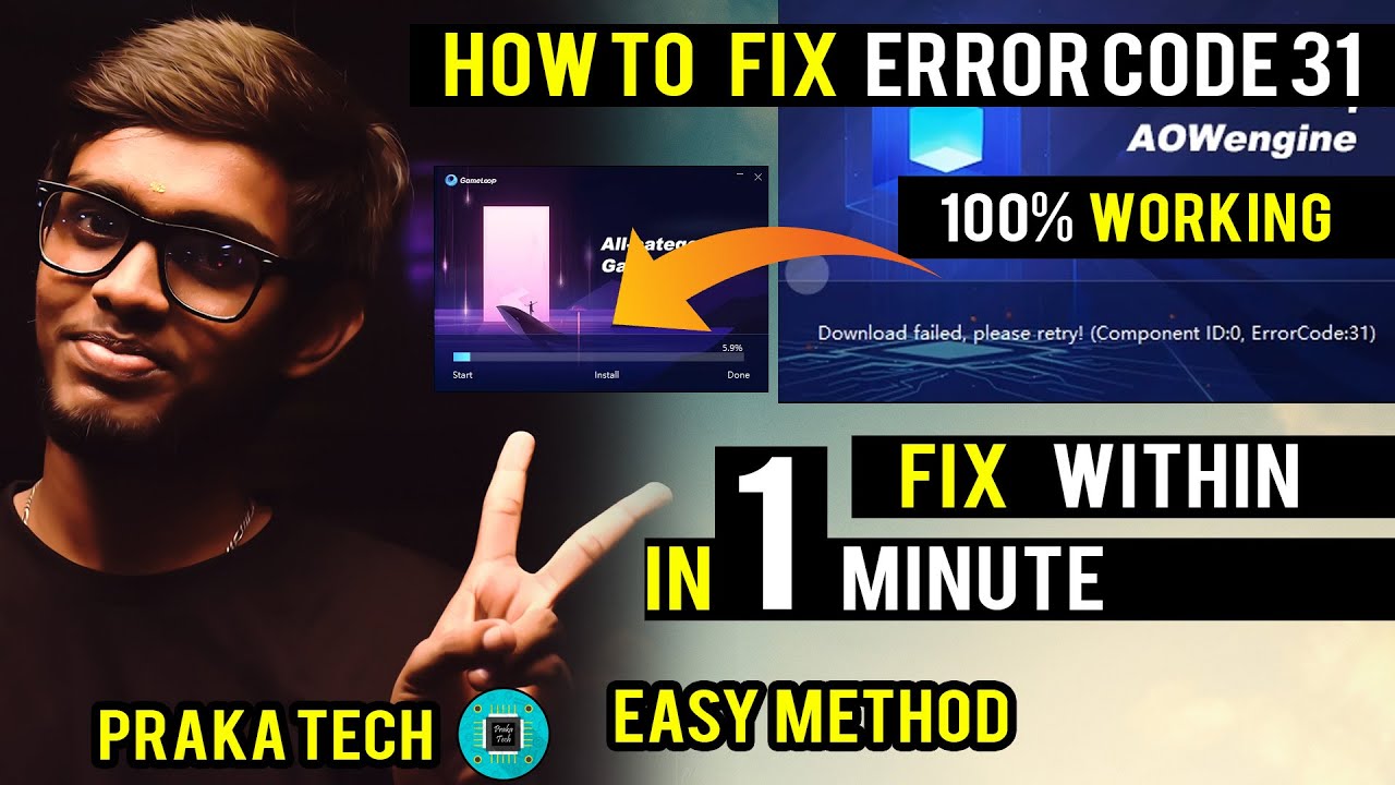 How To Fix GameLoop Download Failed, Please Retry! (Component ID:0 ErrorCode:31) Error in Windows