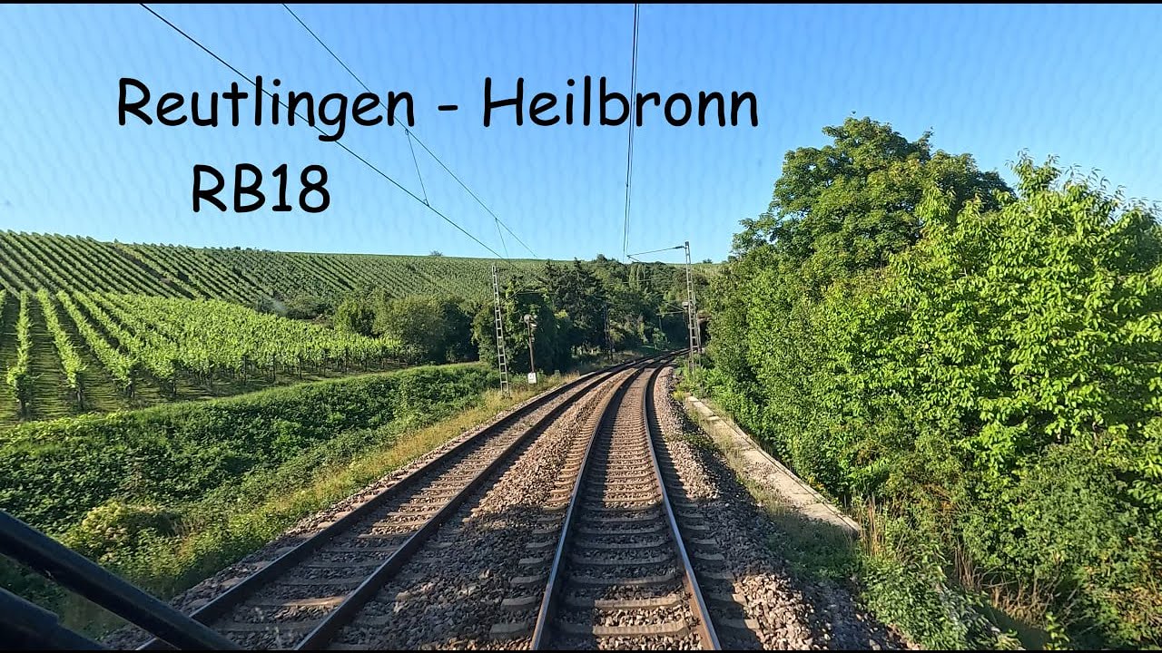 Umleitung über die Schusterbahn - RB18 Reutlingen - Heilbronn [4K]